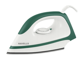 Havells Komfi 1000W Dry Iron | Non-Stick Soleplate | Lightweight | ISI Certified | Teal Color